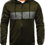 Men’s Green Zipped Hoodie